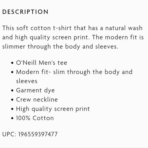 NWT Men's O'Neil Shaved Ice T-shirt - Picture 6 of 7